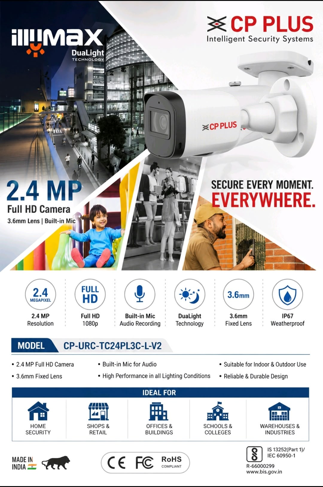 CP 2.4MP HD Illumax Bullet Dual Light